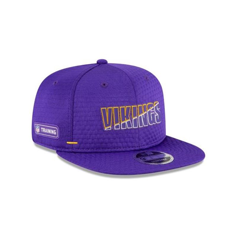 NFL Minnesota Vikings Official Summer Sideline 9Fifty Snapback (TMC3925) - Purple New Era Caps